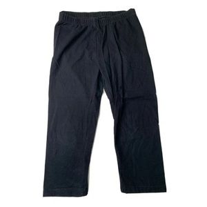 Cat & Jack Crop Legging Pants Girl Large L 10 Black Skinny Basic